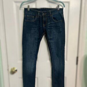 Womens Echo Red Skinny Jeans Size 5